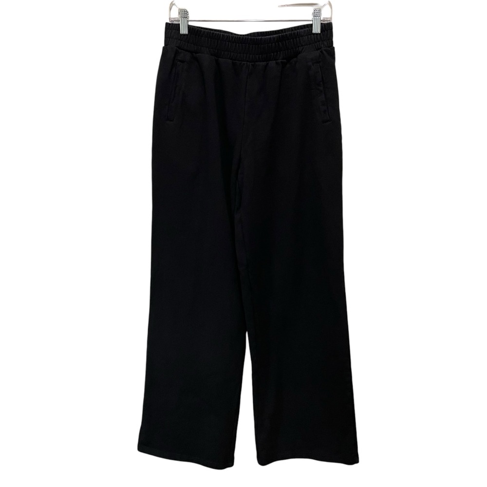 Abela Story + Co Wide Leg Cotton Sweatpants Black Women’s Size Large